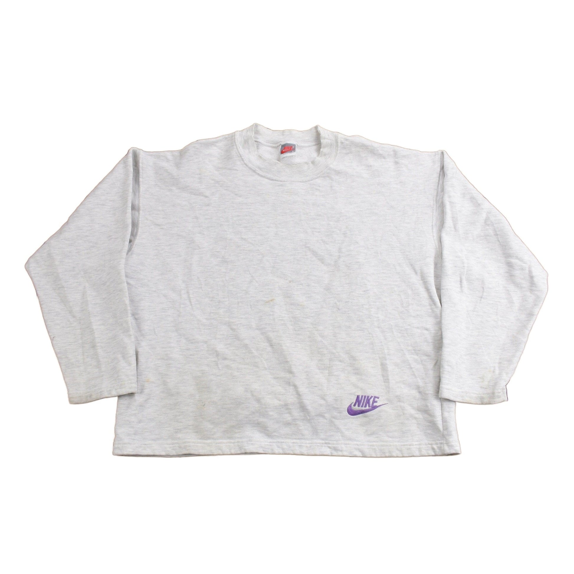 Vintage 1980s Nike Mini Logo Boxy Crewneck Sweatshirt from propervintagecanada