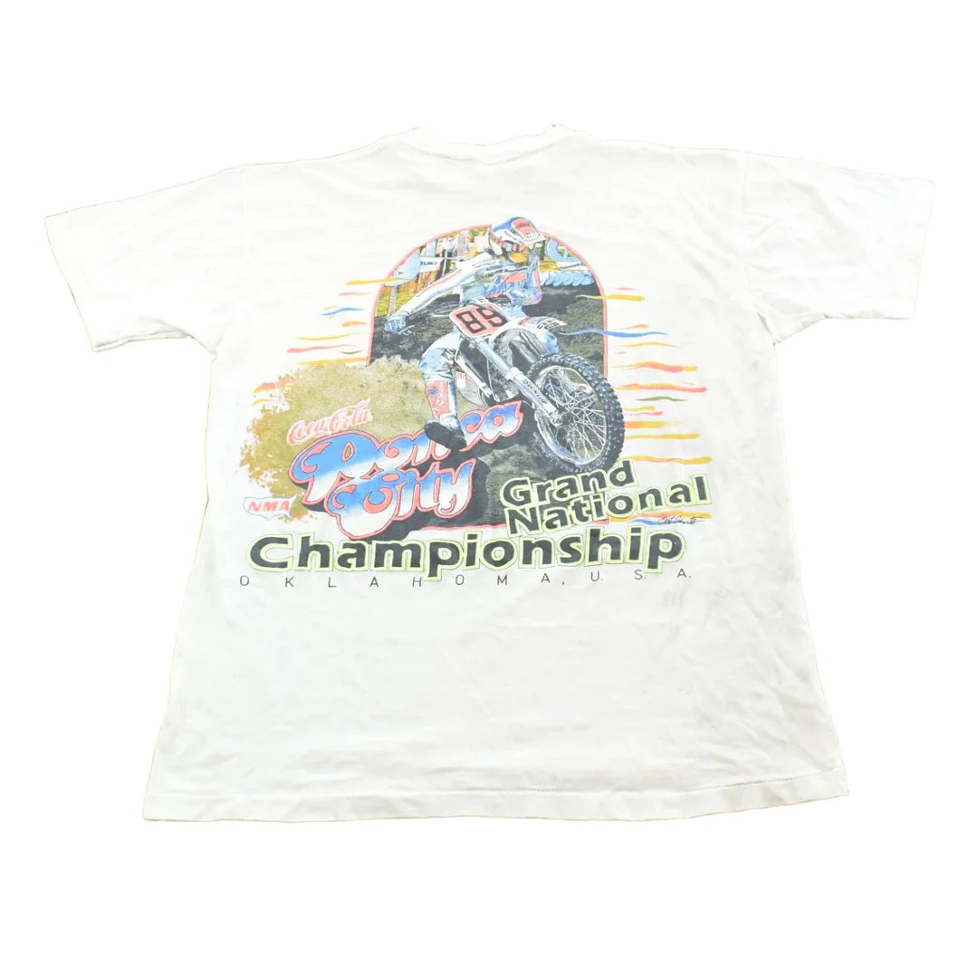 Vintage 1980s NMA Ponca City Grand National Championship Motocross T-Shirt Mens S from propervintagecanada