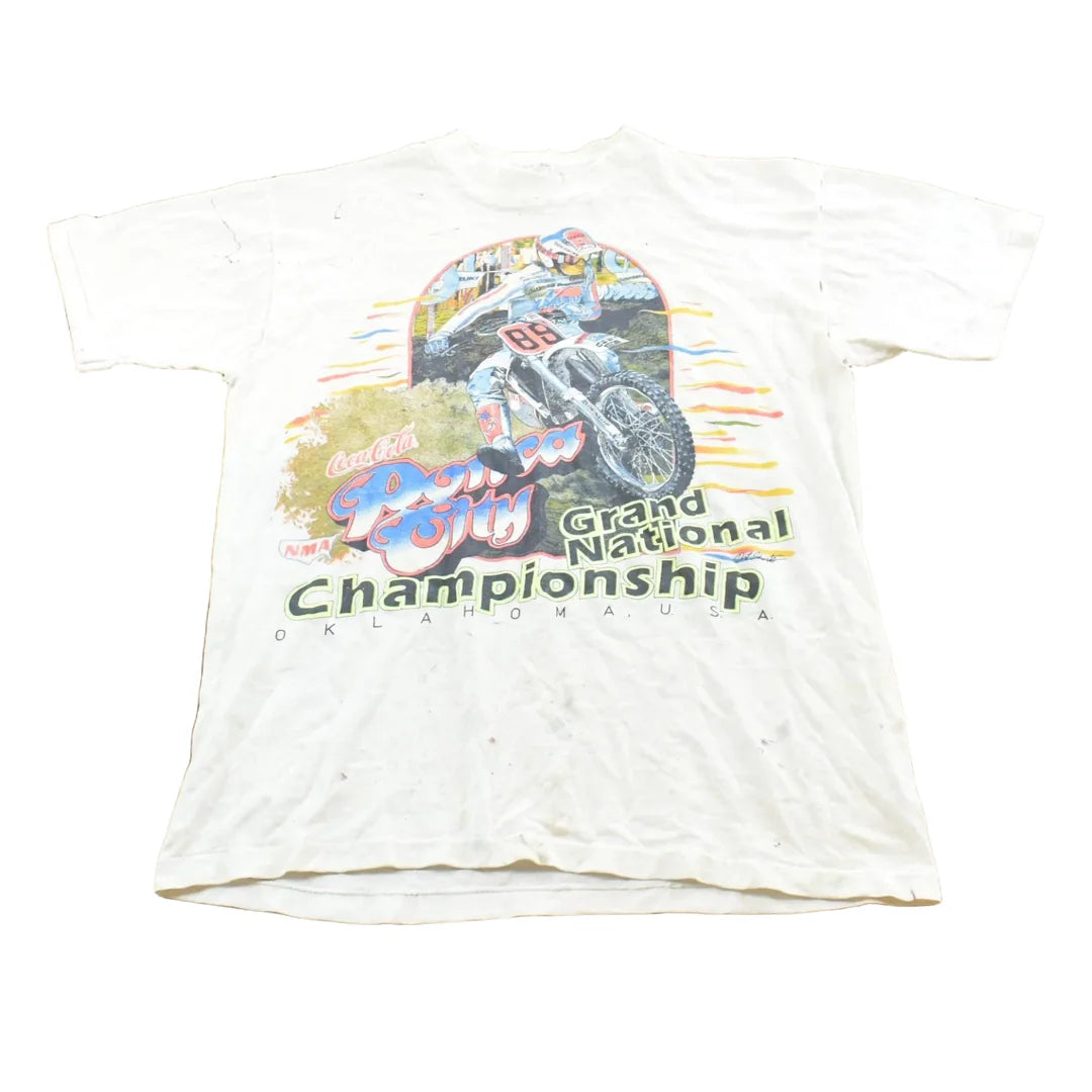 Vintage 1980s NMA Ponca City Grand National Championship Motocross T-Shirt Mens S from propervintagecanada