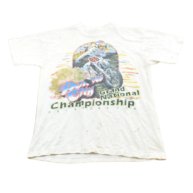 Vintage 1980s NMA Ponca City Grand National Championship Motocross T-Shirt Mens S from propervintagecanada