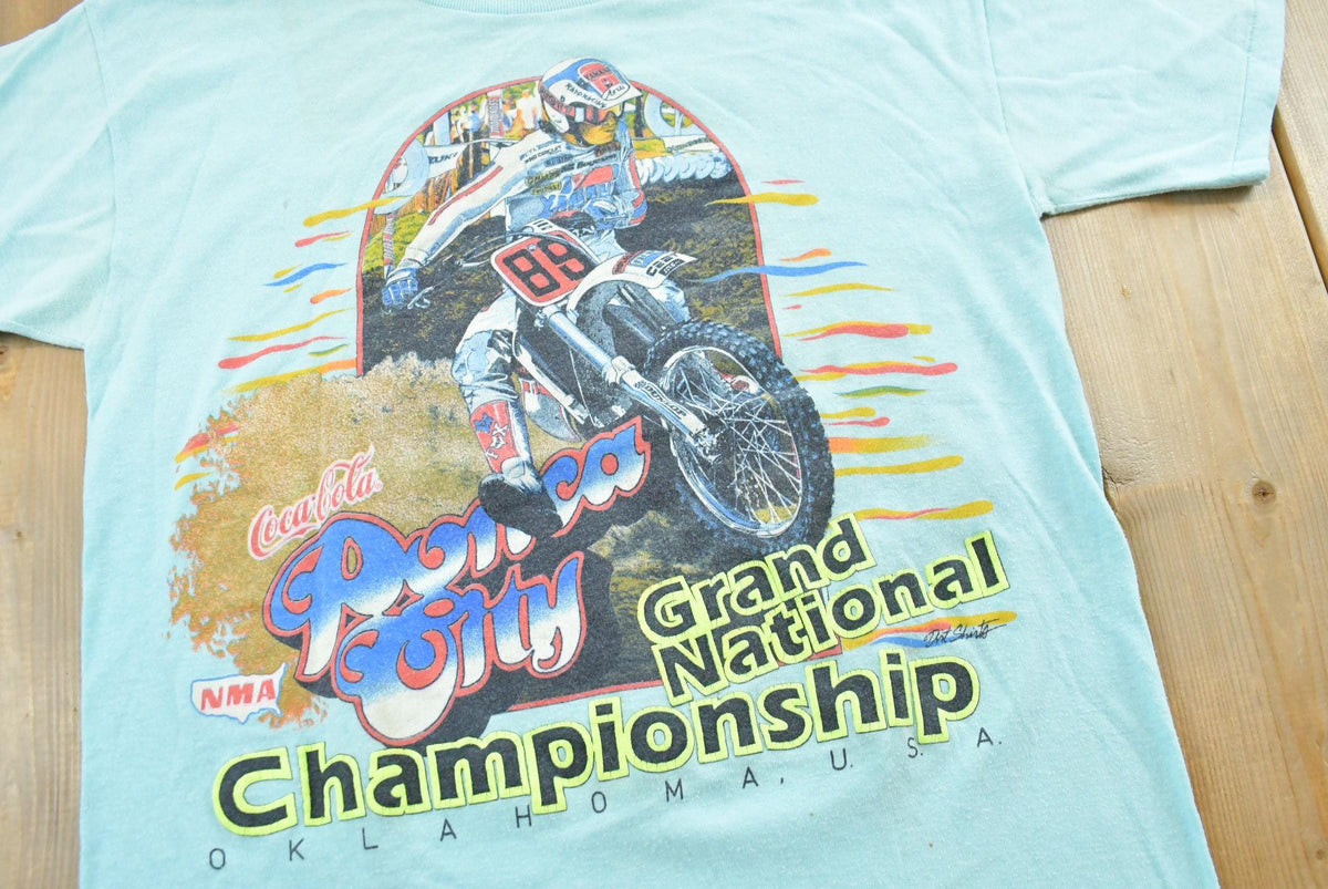 Vintage 1980s NMA Ponca City Grand National Championship Motocross T-Shirt Mens S from propervintagecanada