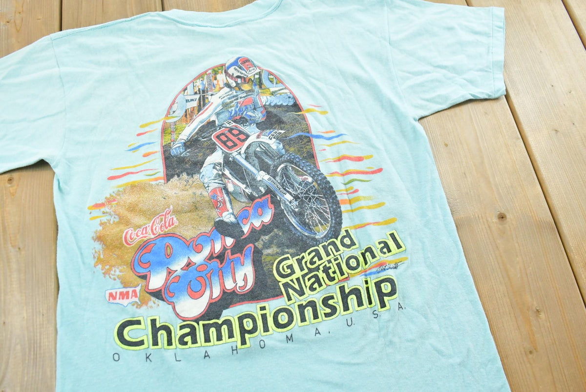 Vintage 1980s NMA Ponca City Grand National Championship Motocross T-Shirt Mens S from propervintagecanada