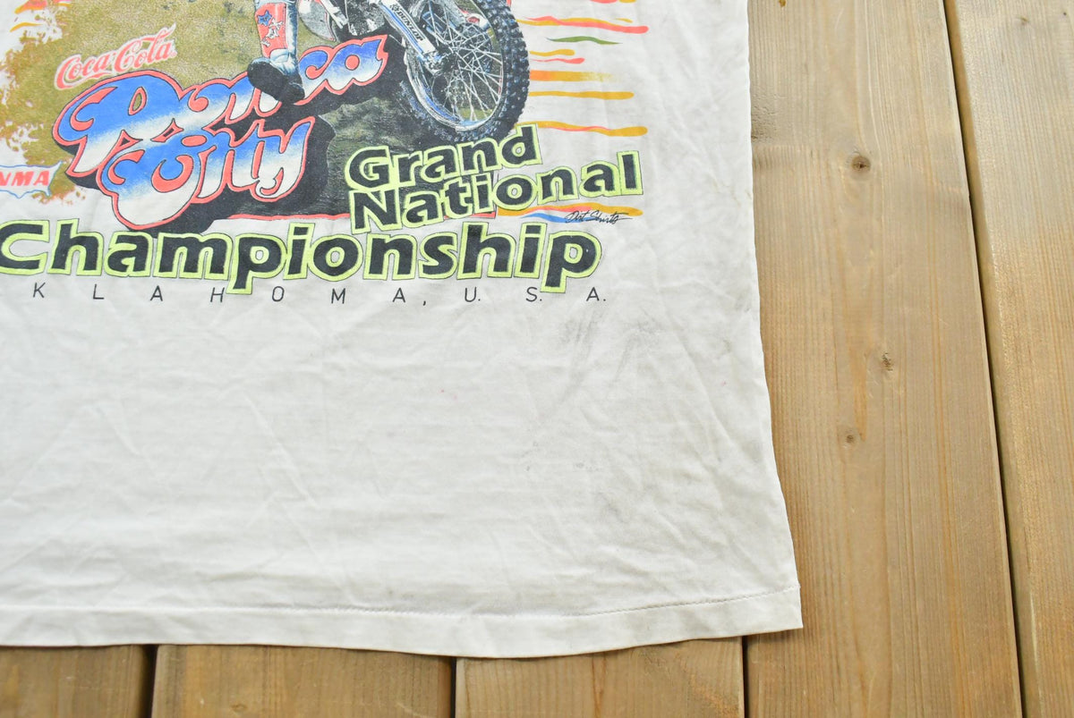 Vintage 1980s NMA Ponca City Grand National Championship Motocross T-Shirt Mens S from propervintagecanada