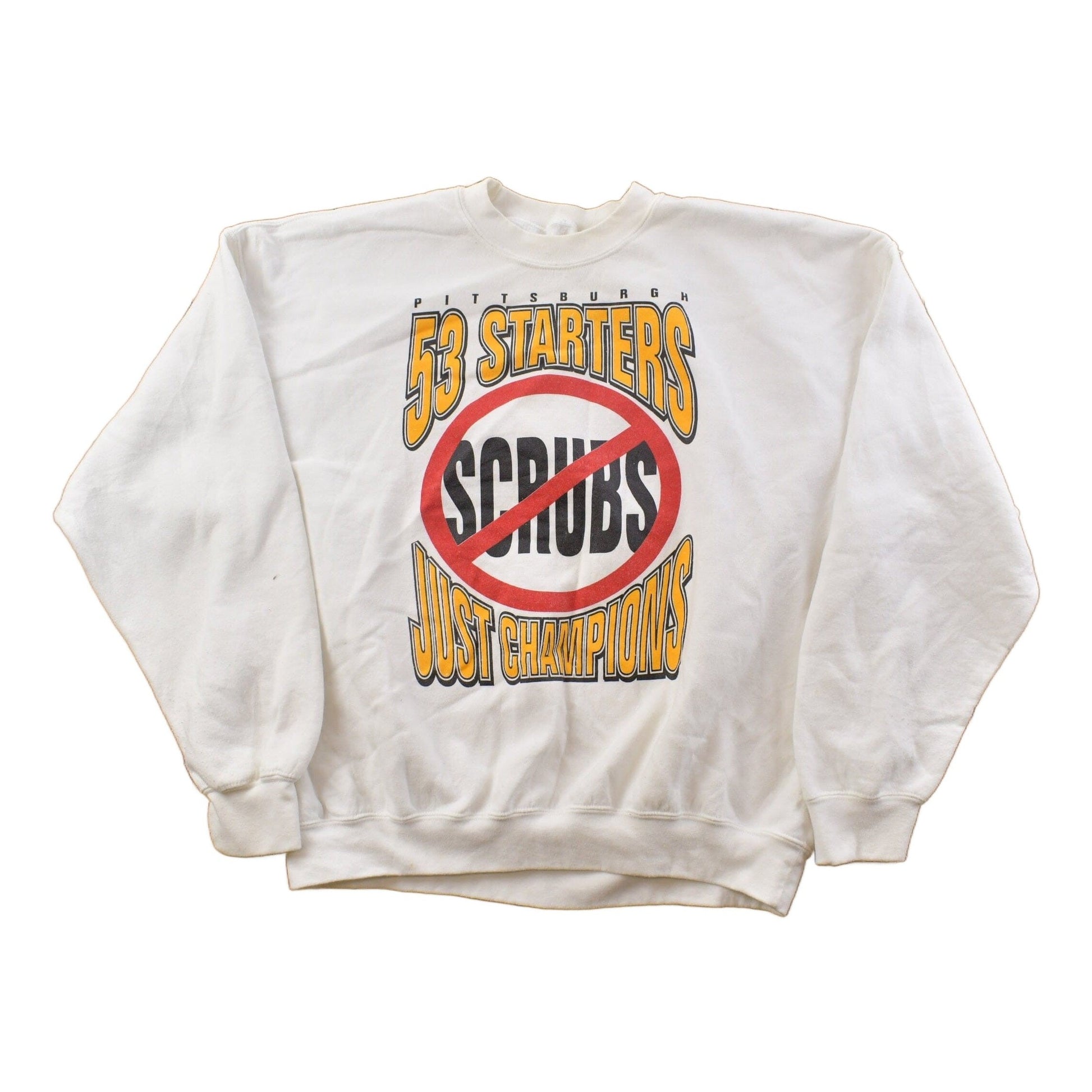 Vintage 1980s No Scrubs Crewneck Sweatshirt Men's Medium from propervintagecanada
