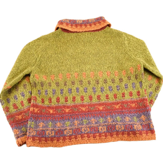 Vintage 1980s Norm Thompson Knit Western Crewneck Sweater Women's M from propervintagecanada