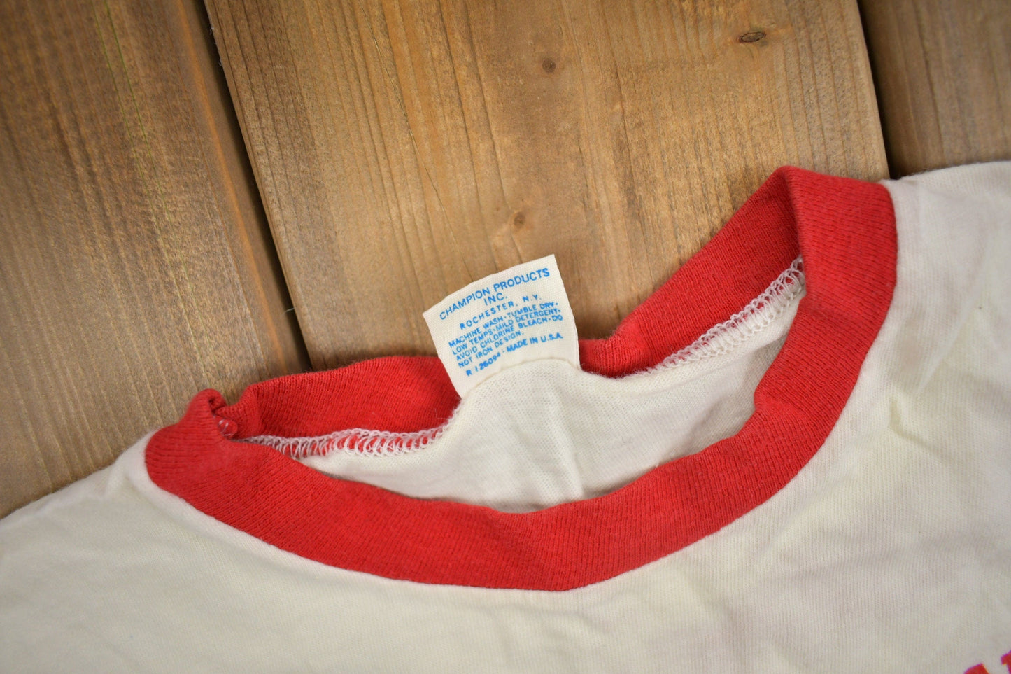 Vintage 1980s Northern Illinois University Collegiate Champion T-Shirt Men's XS from propervintagecanada