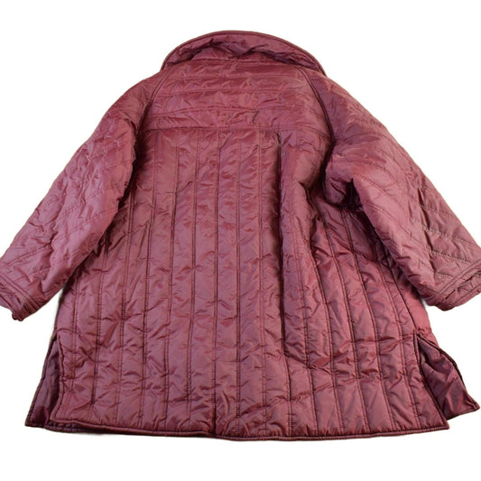 Vintage 1980s Nylon Ski Button Up Jacket Women's XL from propervintagecanada