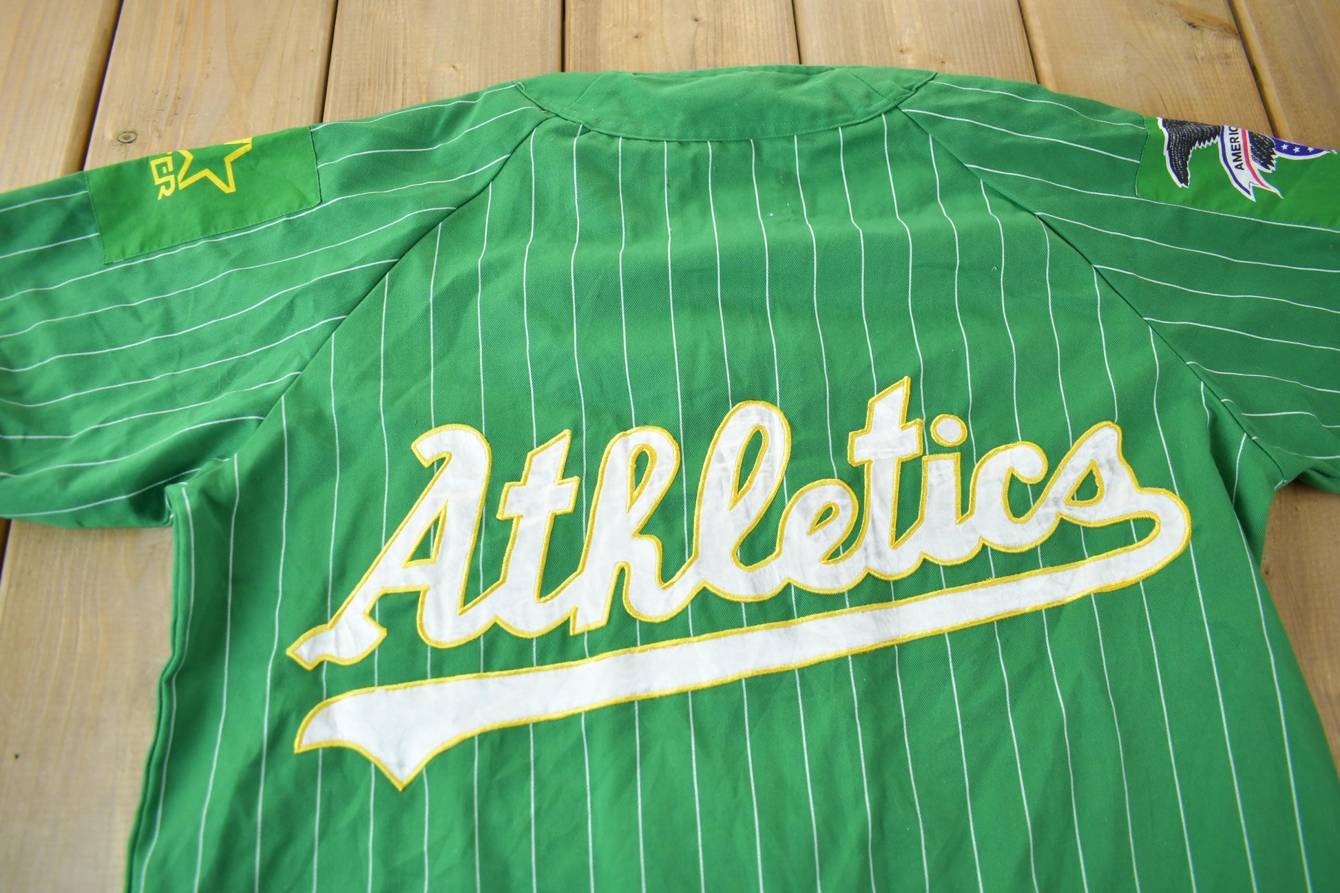 Vintage 1980s Oakland Athletics MLB Baseball Starter Jersey Men's Medium