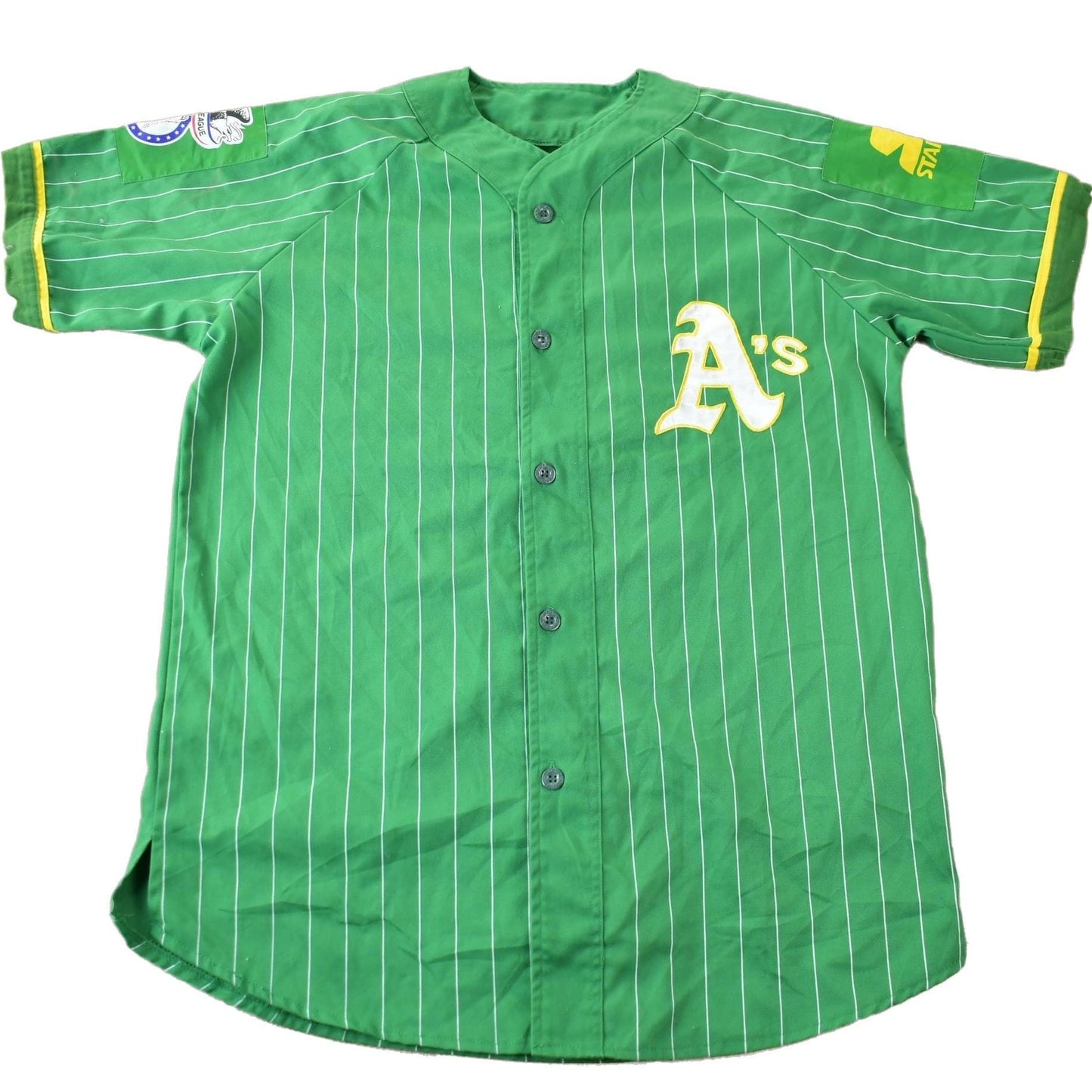 Vintage 1980s Oakland Athletics MLB Baseball Starter Jersey Men's Medium