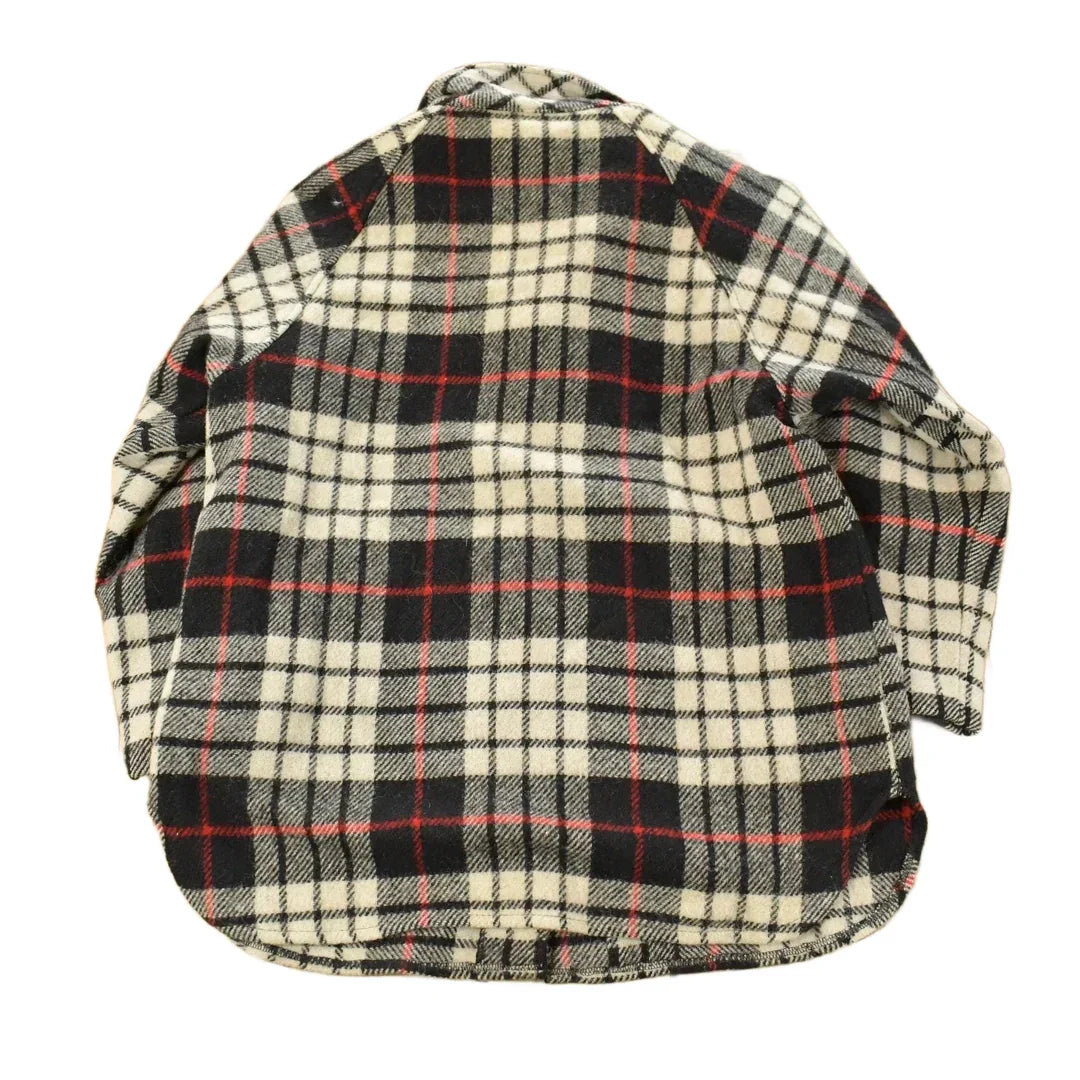 Vintage 1980s Orvis Wool Tartan Plaid Quarter Zip Pullover Jacket Men's Large from propervintagecanada