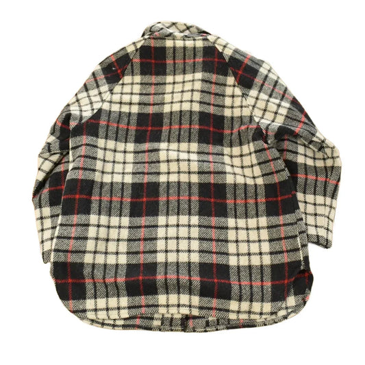Vintage 1980s Orvis Wool Tartan Plaid Quarter Zip Pullover Jacket Men's Large from propervintagecanada
