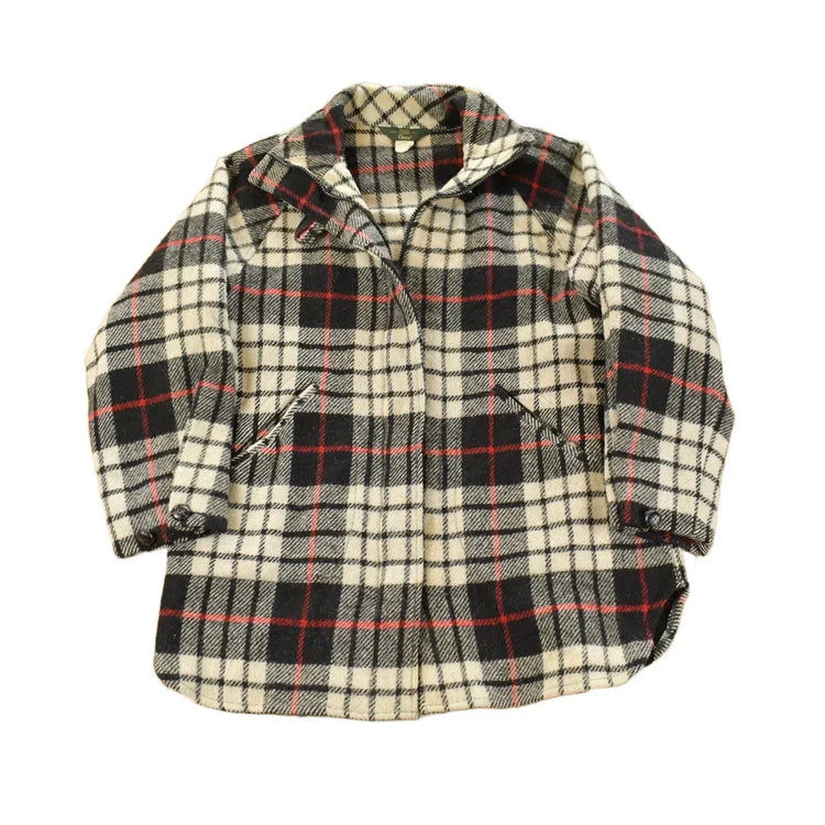 Vintage 1980s Orvis Wool Tartan Plaid Quarter Zip Pullover Jacket Men's Large from propervintagecanada