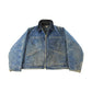 Vintage 1980s Osh Kosh B'Gosh Denim Full Zip Work Jacket Men's L / Sun Faded Distressed / 80s USA Work Wear / Vintage Jean Jacket from propervintagecanada