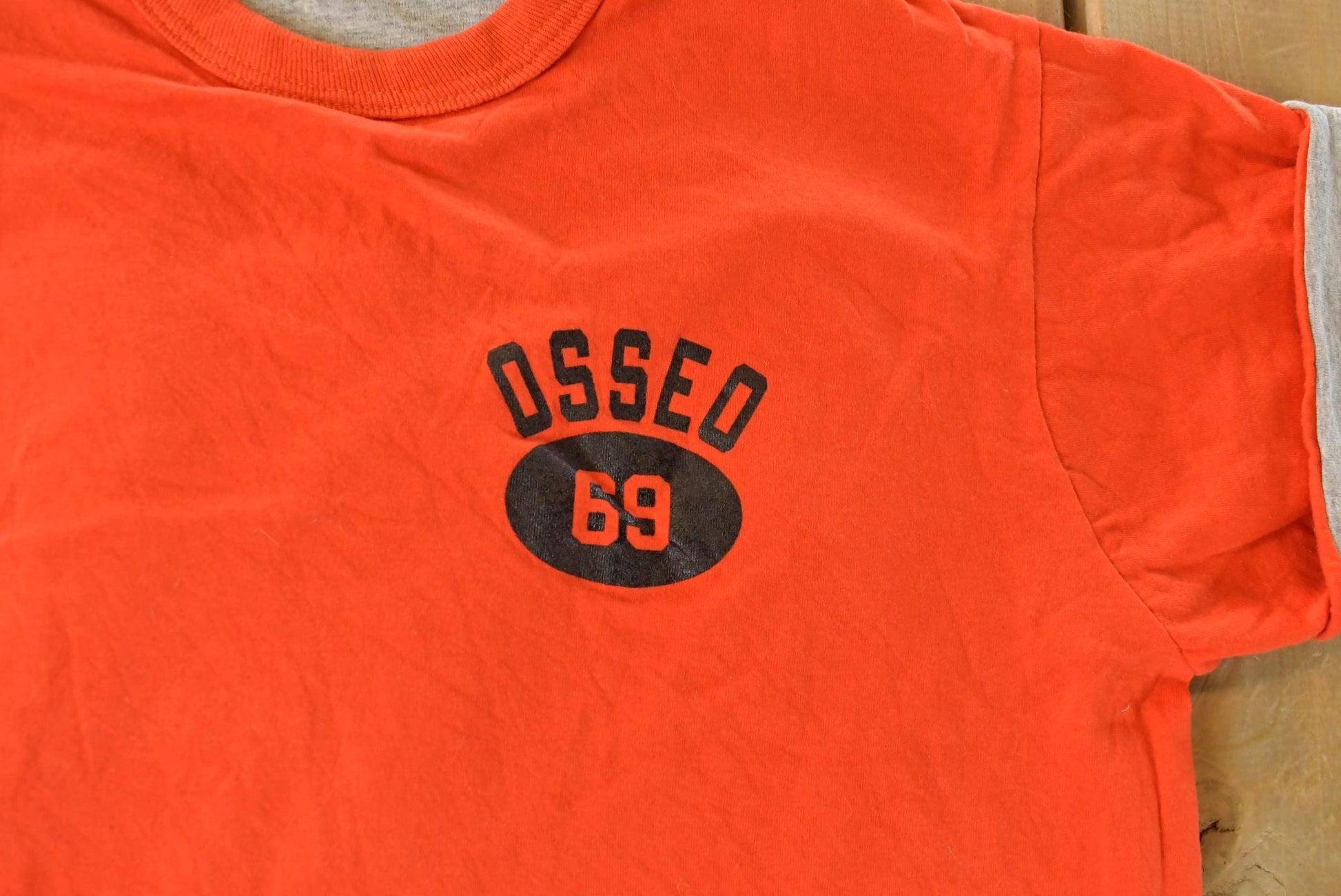 Vintage 1980s OSSEO Double Layer Reversible T-Shirt Men's Medium / Retro Style / Single Stitch from propervintagecanada