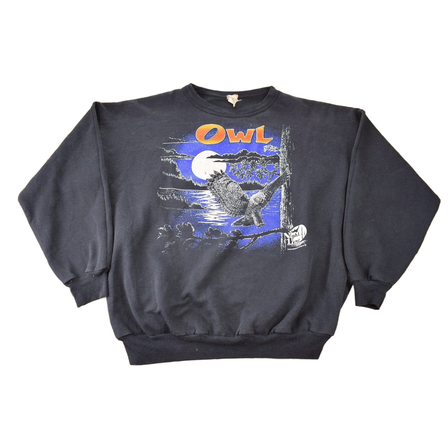 Vintage 1980s Owl Crewneck Sweatshirt Men's Small from propervintagecanada