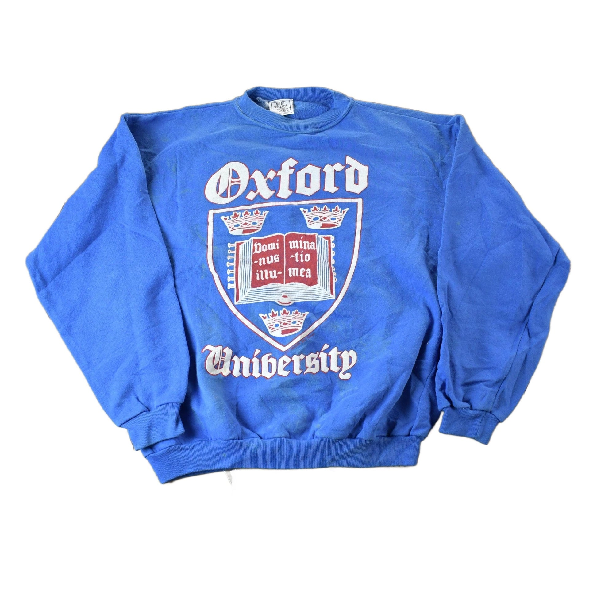 Vintage 1980s Oxford University Collegiate Crewneck from propervintagecanada