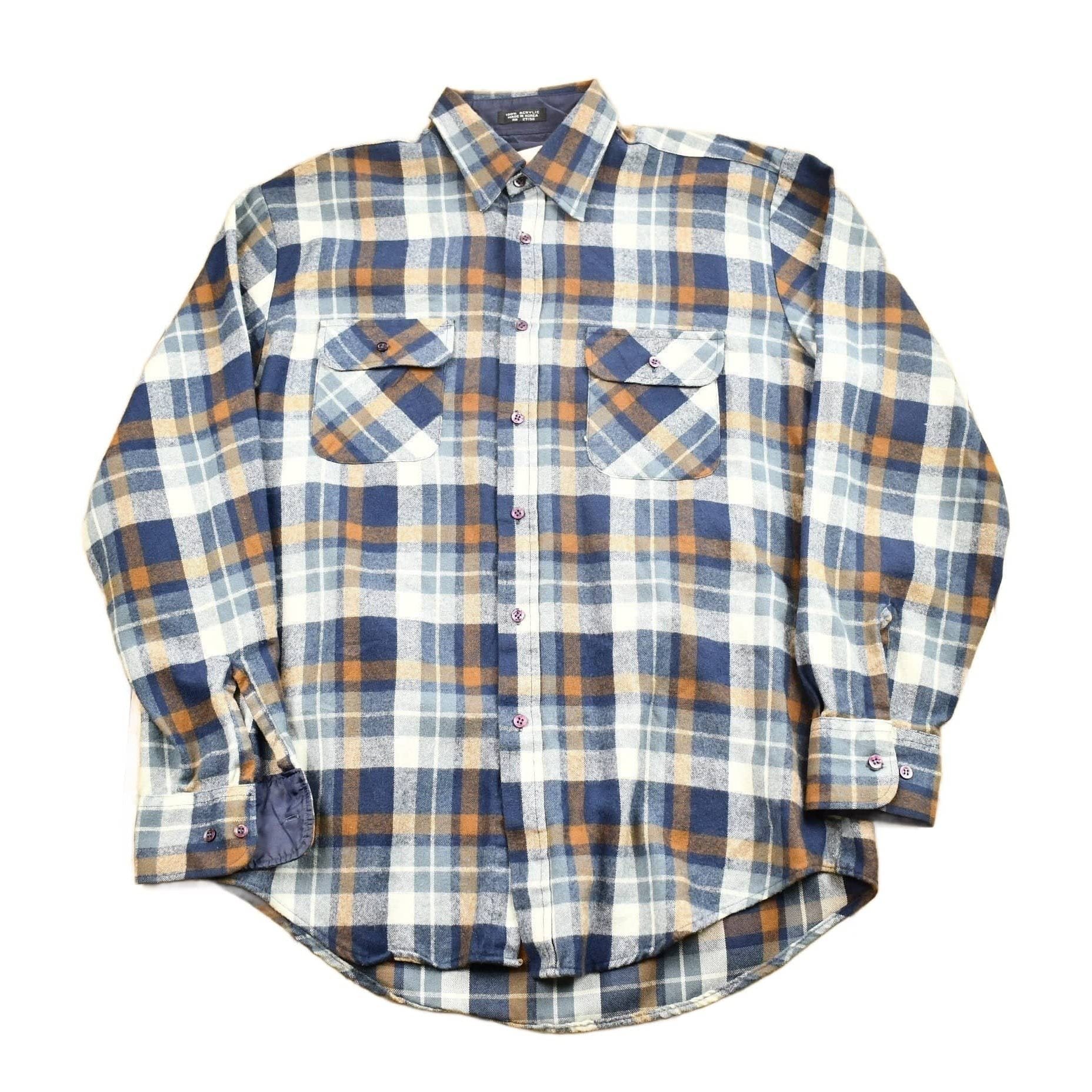 Vintage 1980s Ozark Trail Button Up Plaid Shirt Men's Medium from propervintagecanada