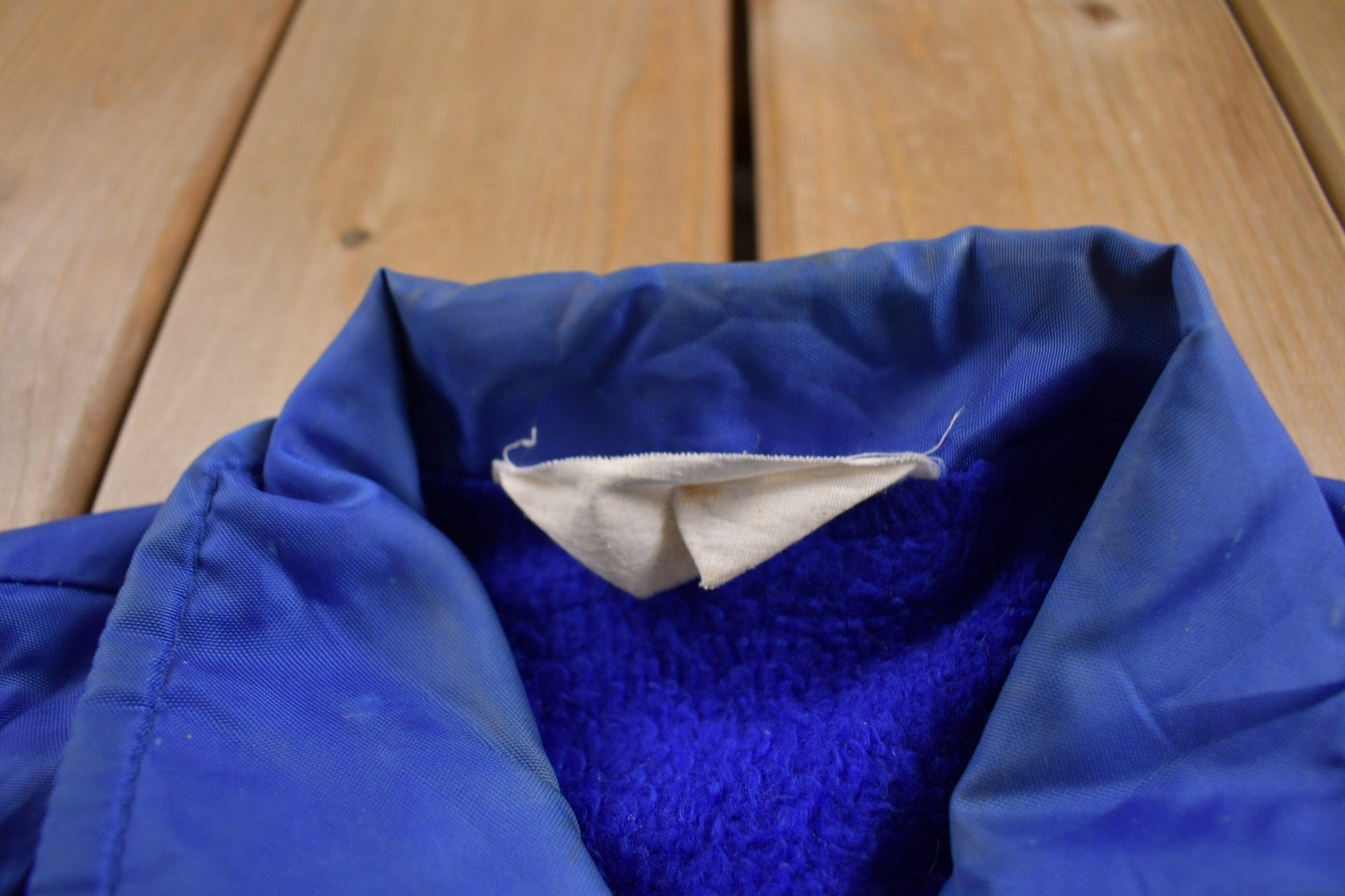 Vintage 1980s P.J.'s Bar Gratiot WI Fleece Lined Windbreaker Jacket Men's Medium from propervintagecanada