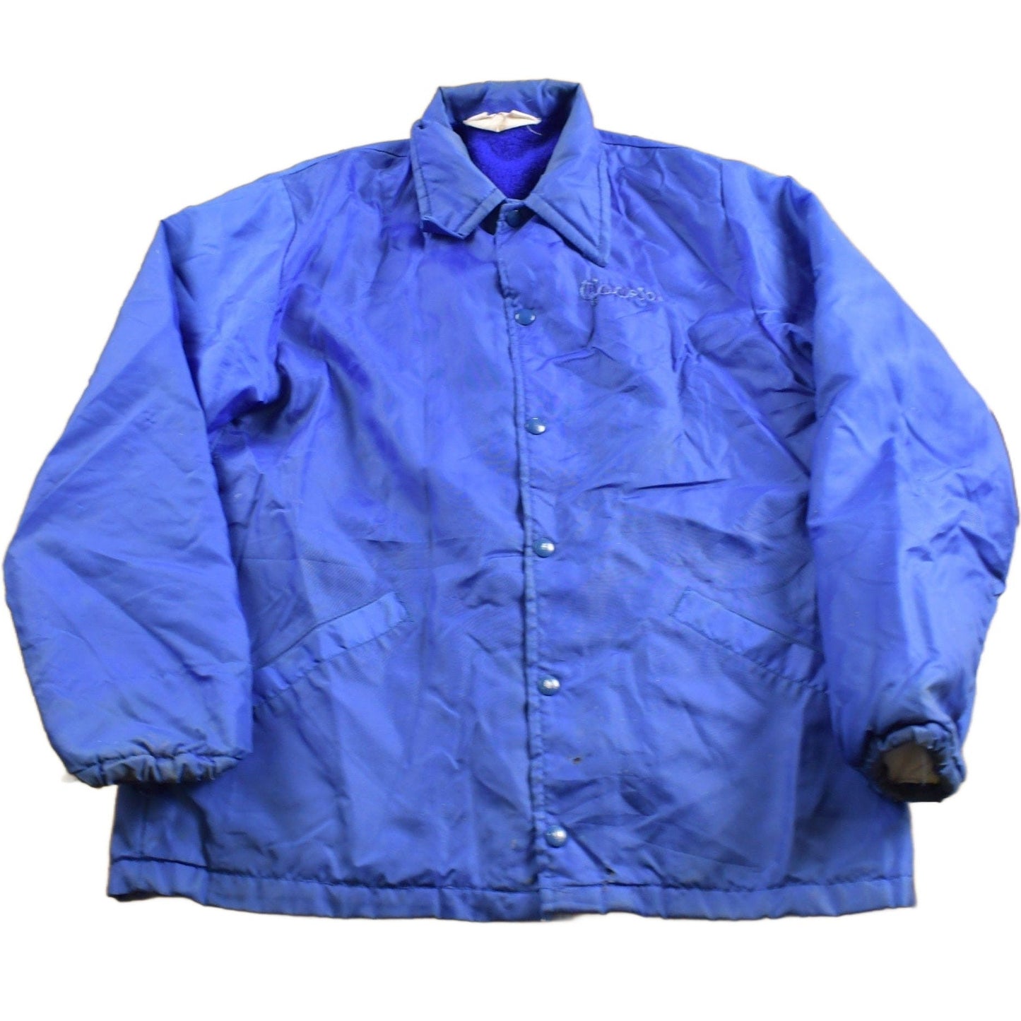 Vintage 1980s P.J.'s Bar Gratiot WI Fleece Lined Windbreaker Jacket Men's Medium from propervintagecanada