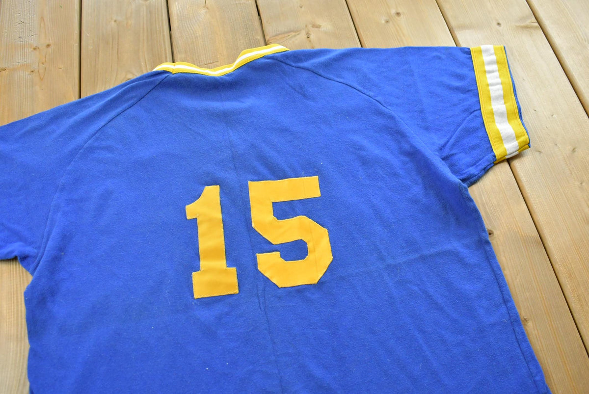 Vintage 1980s P Patch Baseball Jersey Men's L from propervintagecanada