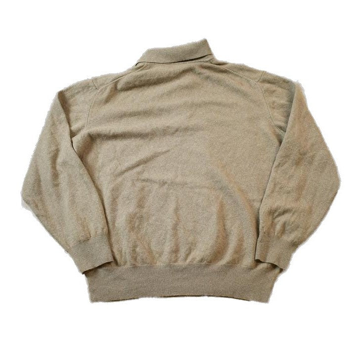 Vintage 1980s Pal Zileri Long Sleeve Cashmere Knit Polo Sweater Men's Small from propervintagecanada