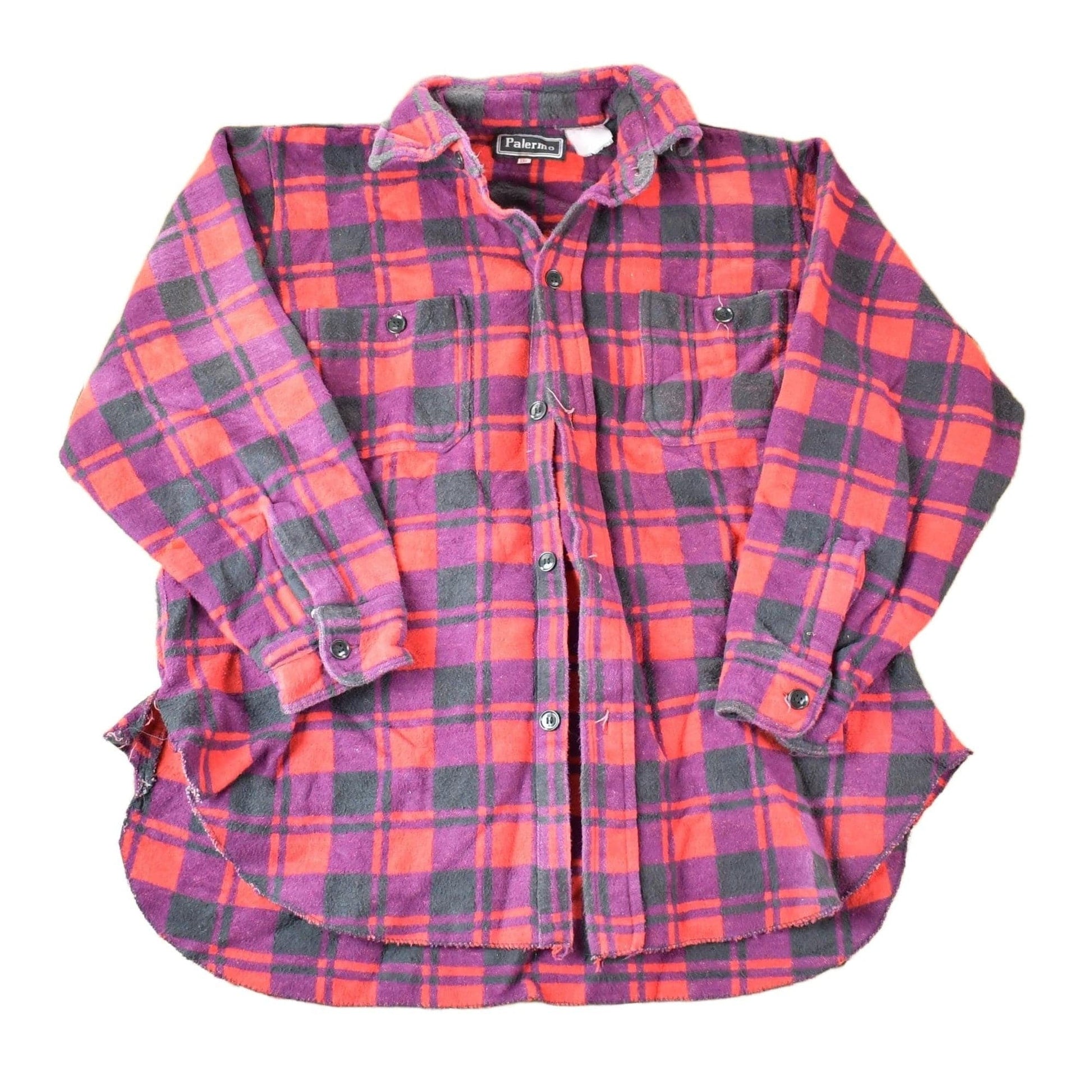 Vintage 1980s Palermo Plaid Western Style Button Up Mens Large from propervintagecanada