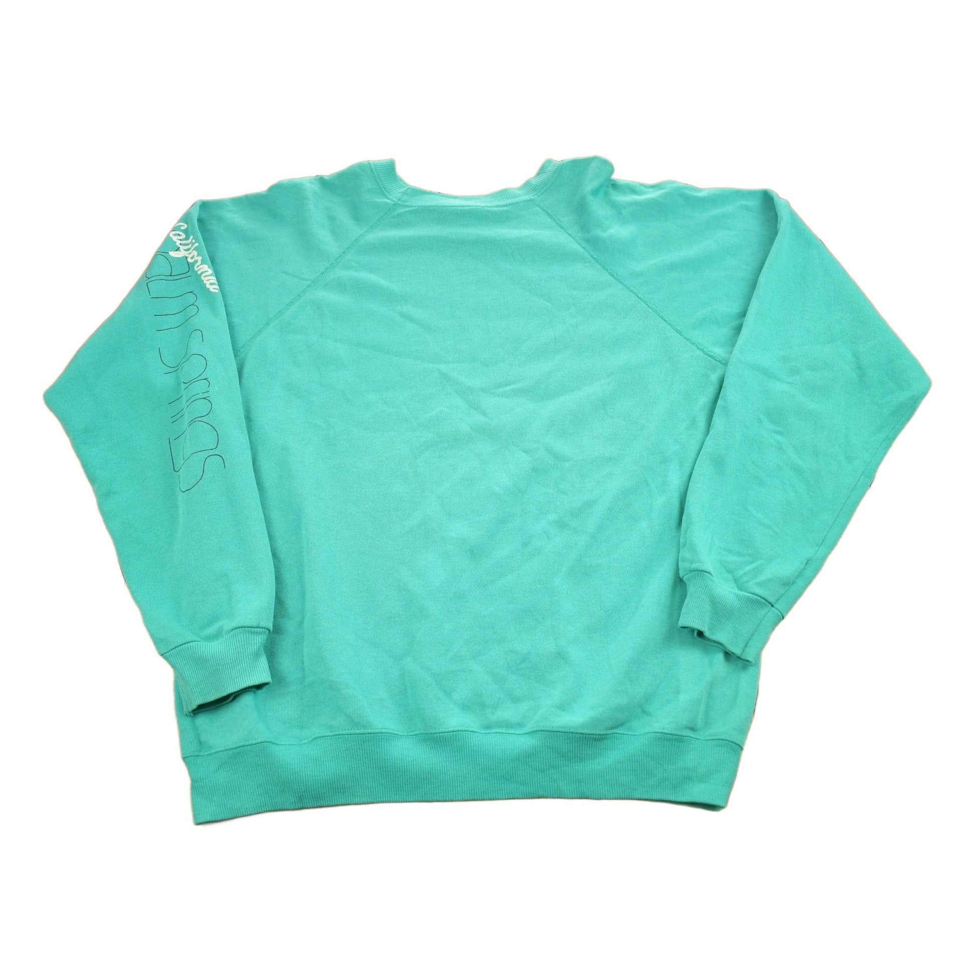 Vintage 1980s Palm Springs California Raglan Crewneck SweatshirtMen's Medium from propervintagecanada