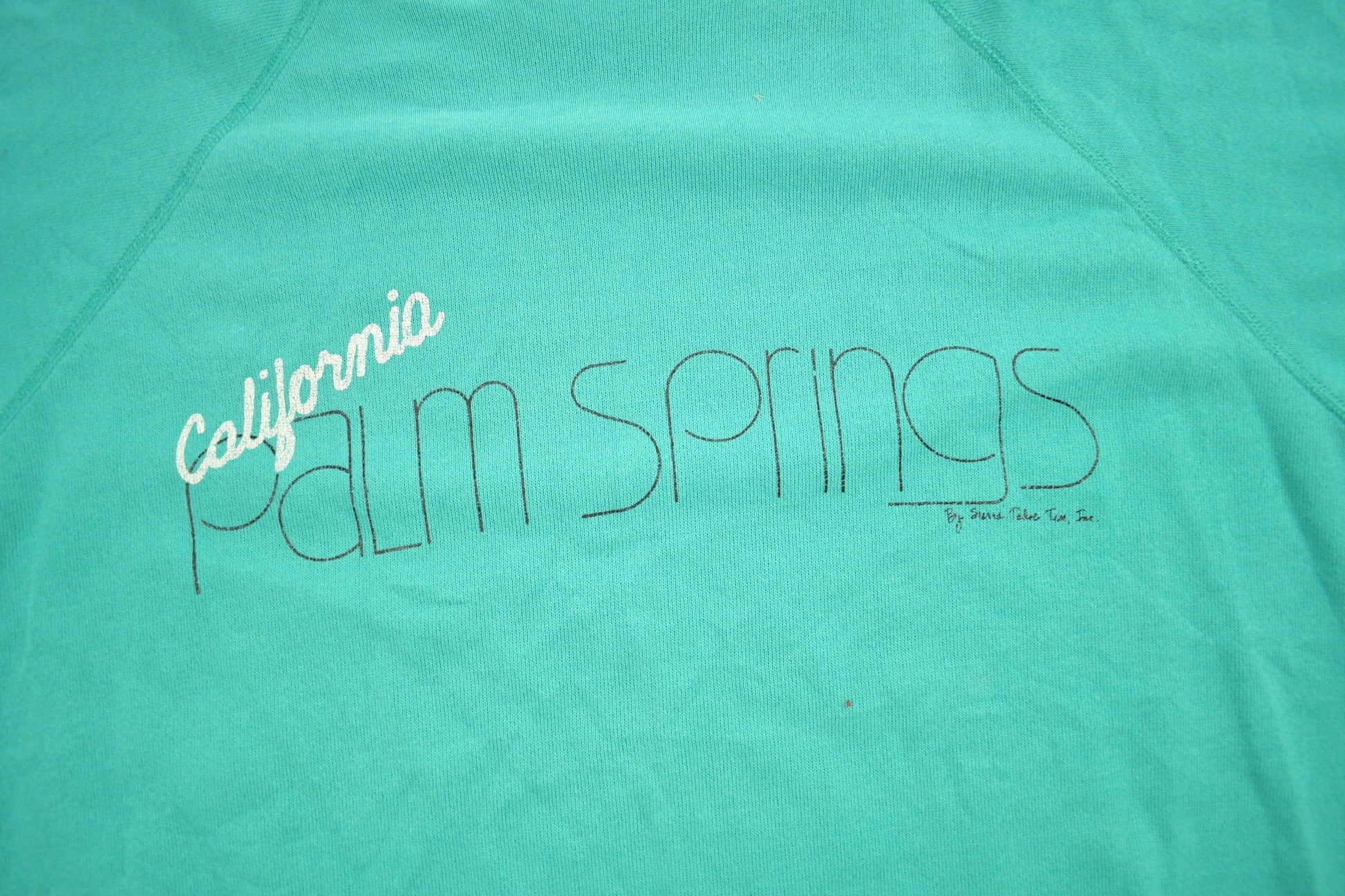 Vintage 1980s Palm Springs California Raglan Crewneck SweatshirtMen's Medium from propervintagecanada