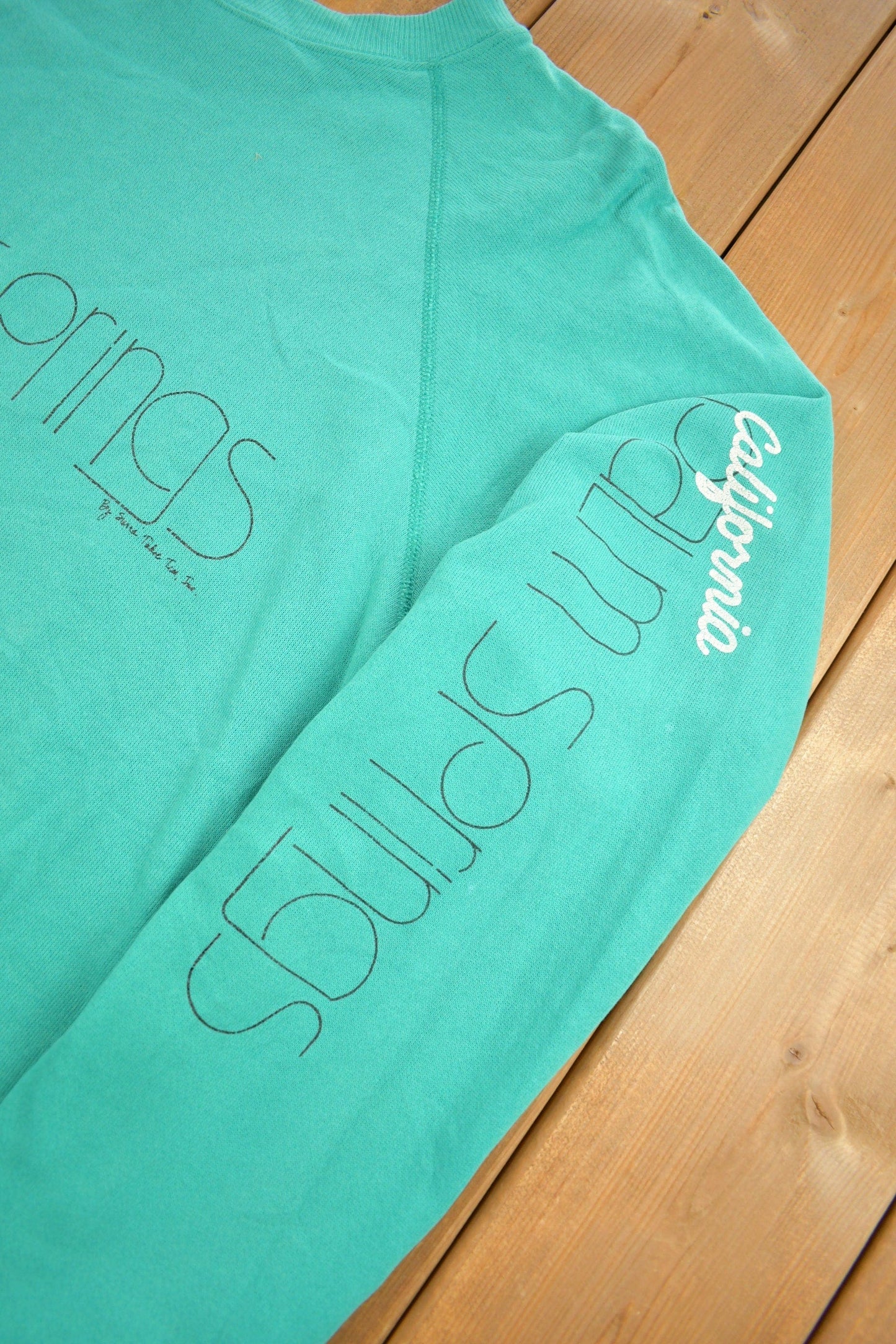 Vintage 1980s Palm Springs California Raglan Crewneck SweatshirtMen's Medium from propervintagecanada