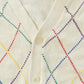 Vintage 1980s Parker of Vienna Knit Cardigan Sweater Men's XL / Vintage Cardigan / Abstract Button Up Cardigan from propervintagecanada