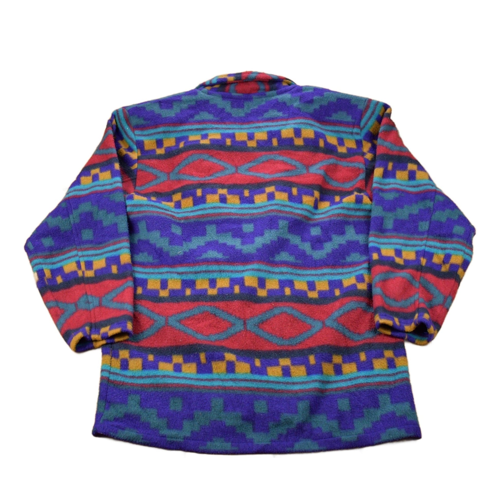 Vintage 1980s Pasta Aztec Fleece Sweater Men's Medium from propervintagecanada