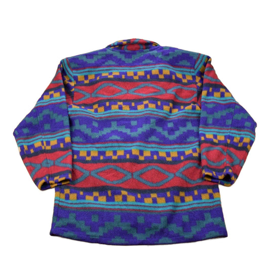 Vintage 1980s Pasta Aztec Fleece Sweater Men's Medium from propervintagecanada