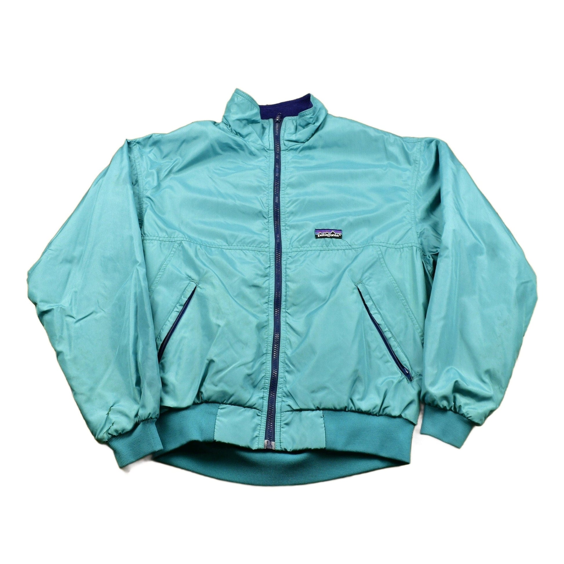 Vintage 1980s Patagonia Fleece Lined Windbreaker Men's Large from propervintagecanada
