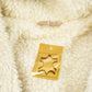 Vintage 1980s Patchwork Shearling Hooded Jacket Men's XL from propervintagecanada