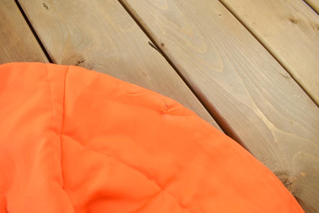 Vintage 1980s Patriot Industries Orange Hi Vis Jacket Men's M from propervintagecanada