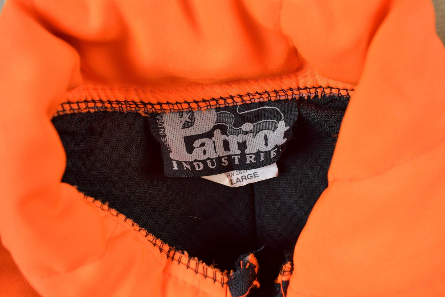 Vintage 1980s Patriot Industries Orange Hi Vis Jacket Men's M from propervintagecanada