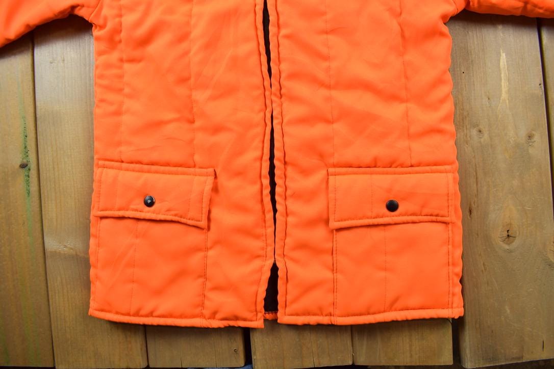 Vintage 1980s Patriot Industries Orange Hi Vis Jacket Men's M from propervintagecanada
