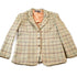 Vintage 1980s Paula Sakes Plaid Wool Silk Lined Blazer Women&
