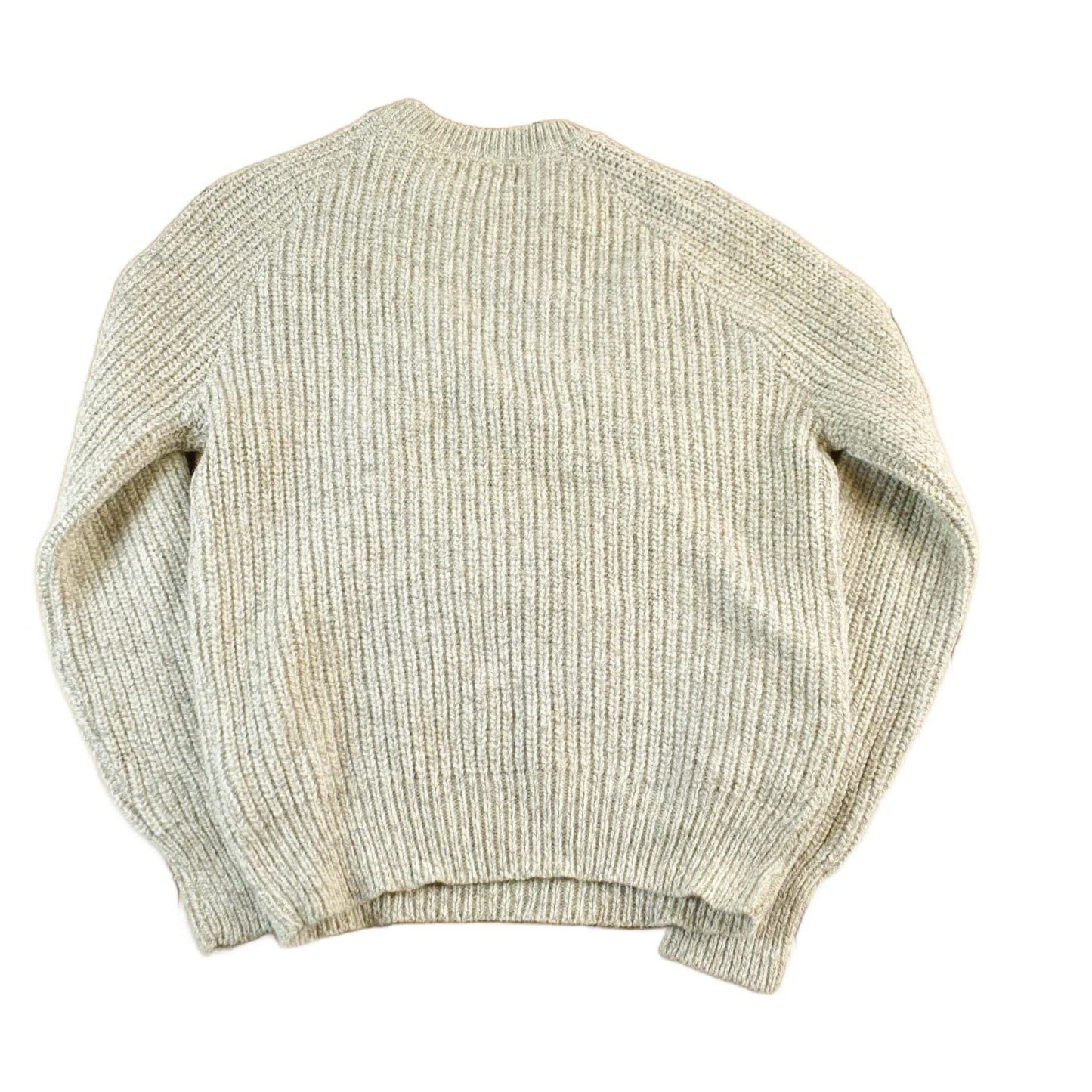 Vintage 1980s Peconic Bay Traders Fisherman Ribbed Wool Knit Sweater Men's Small from propervintagecanada