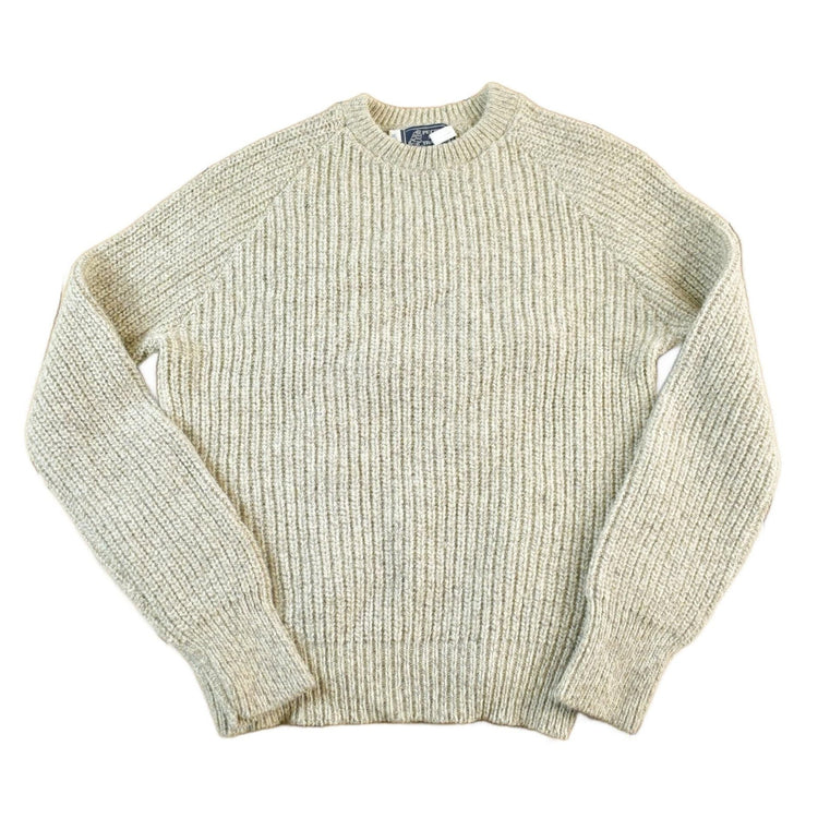 Vintage 1980s Peconic Bay Traders Fisherman Ribbed Wool Knit Sweater Men's Small from propervintagecanada