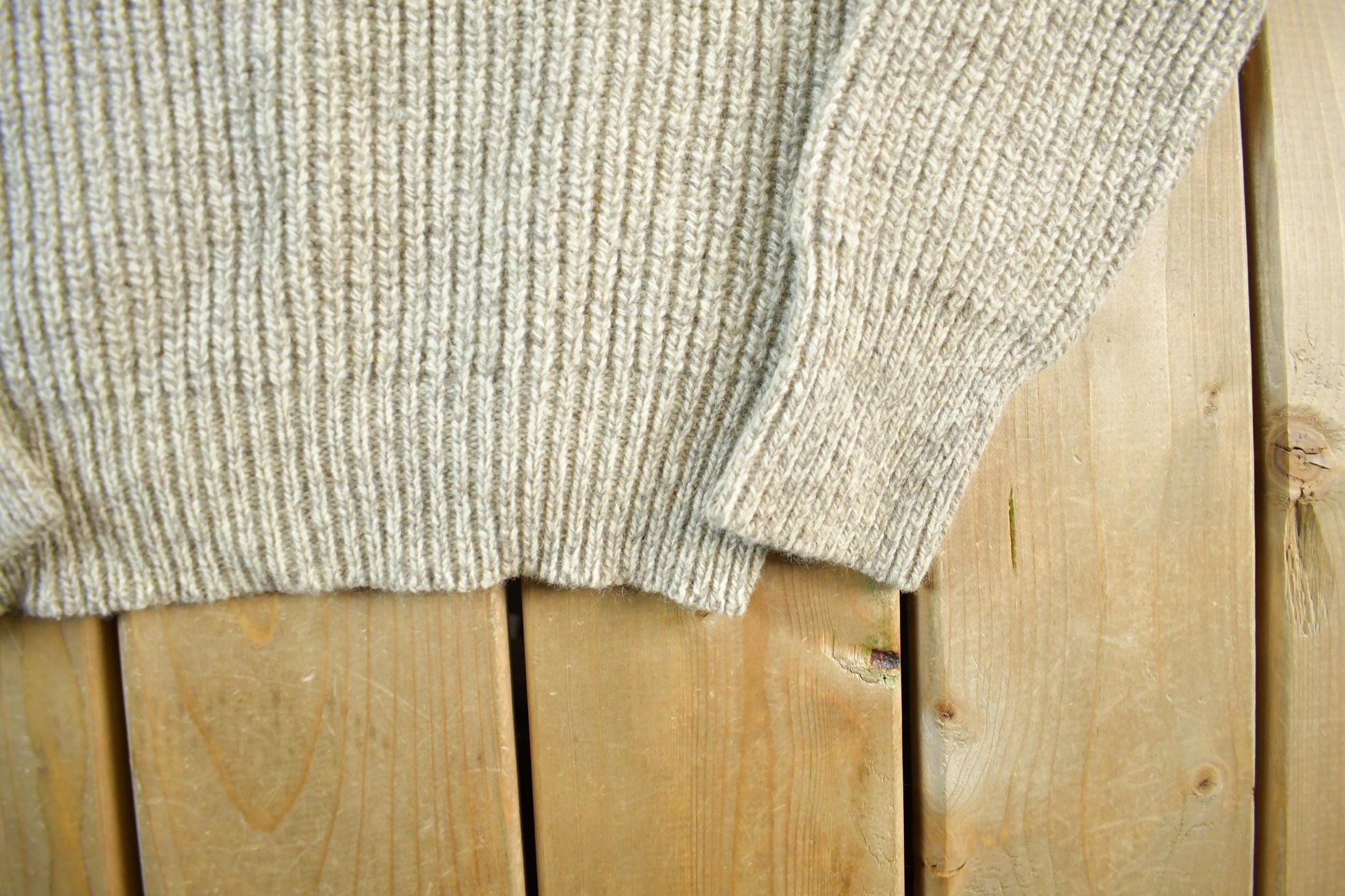 Vintage 1980s Peconic Bay Traders Fisherman Ribbed Wool Knit Sweater Men's Small from propervintagecanada