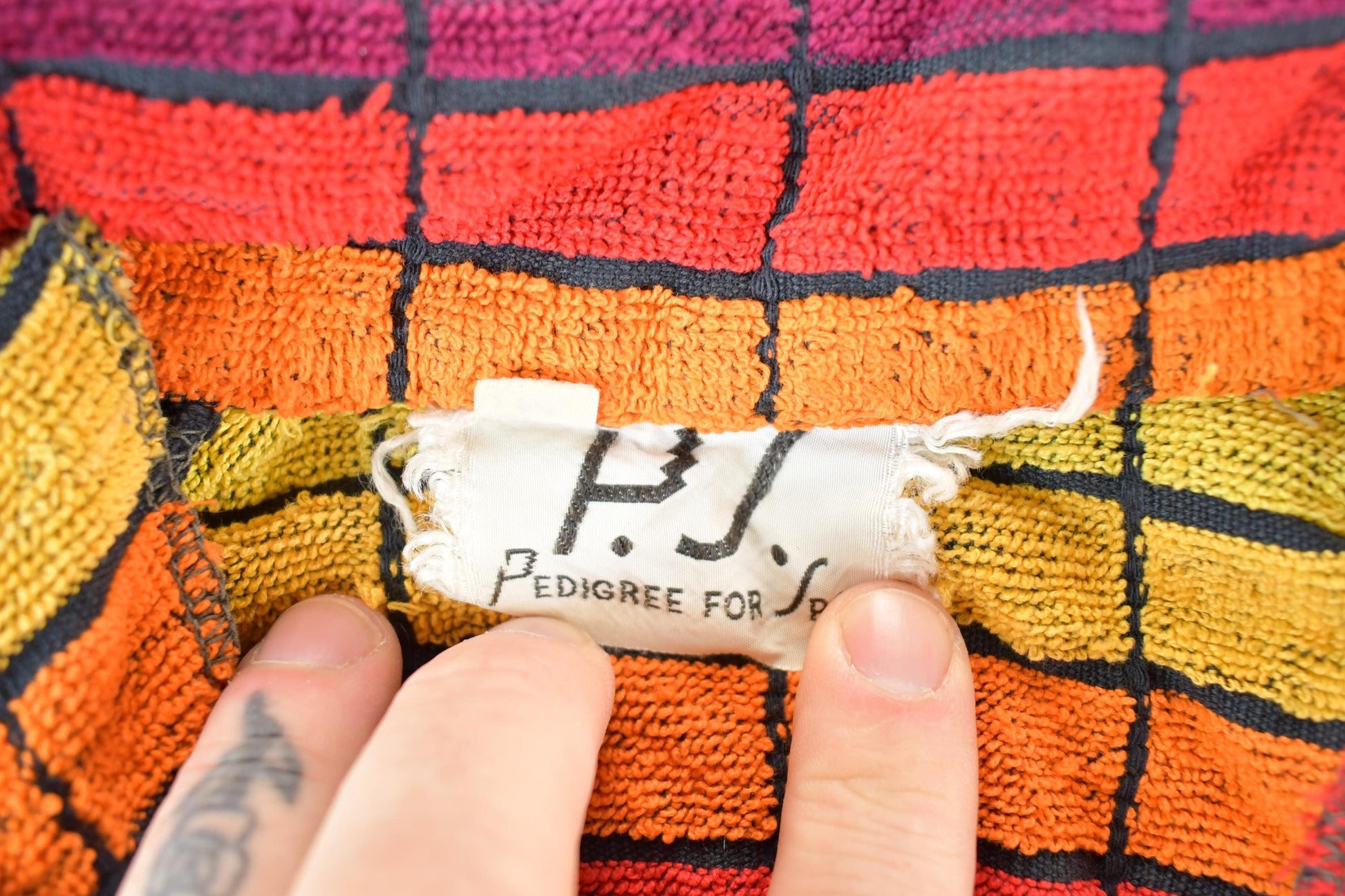 Vintage 1980s Pedigree For Sports Knit Colour Block Button Up Shirt Womens M from propervintagecanada