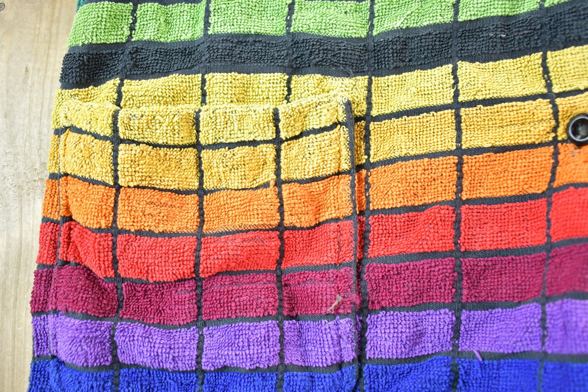 Vintage 1980s Pedigree For Sports Knit Colour Block Button Up Shirt Womens M from propervintagecanada