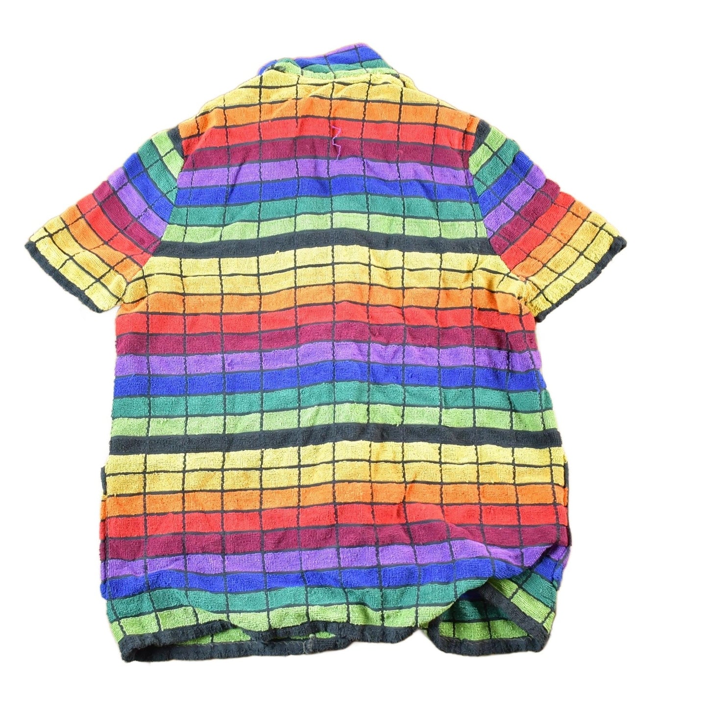 Vintage 1980s Pedigree For Sports Knit Colour Block Button Up Shirt Womens M from propervintagecanada