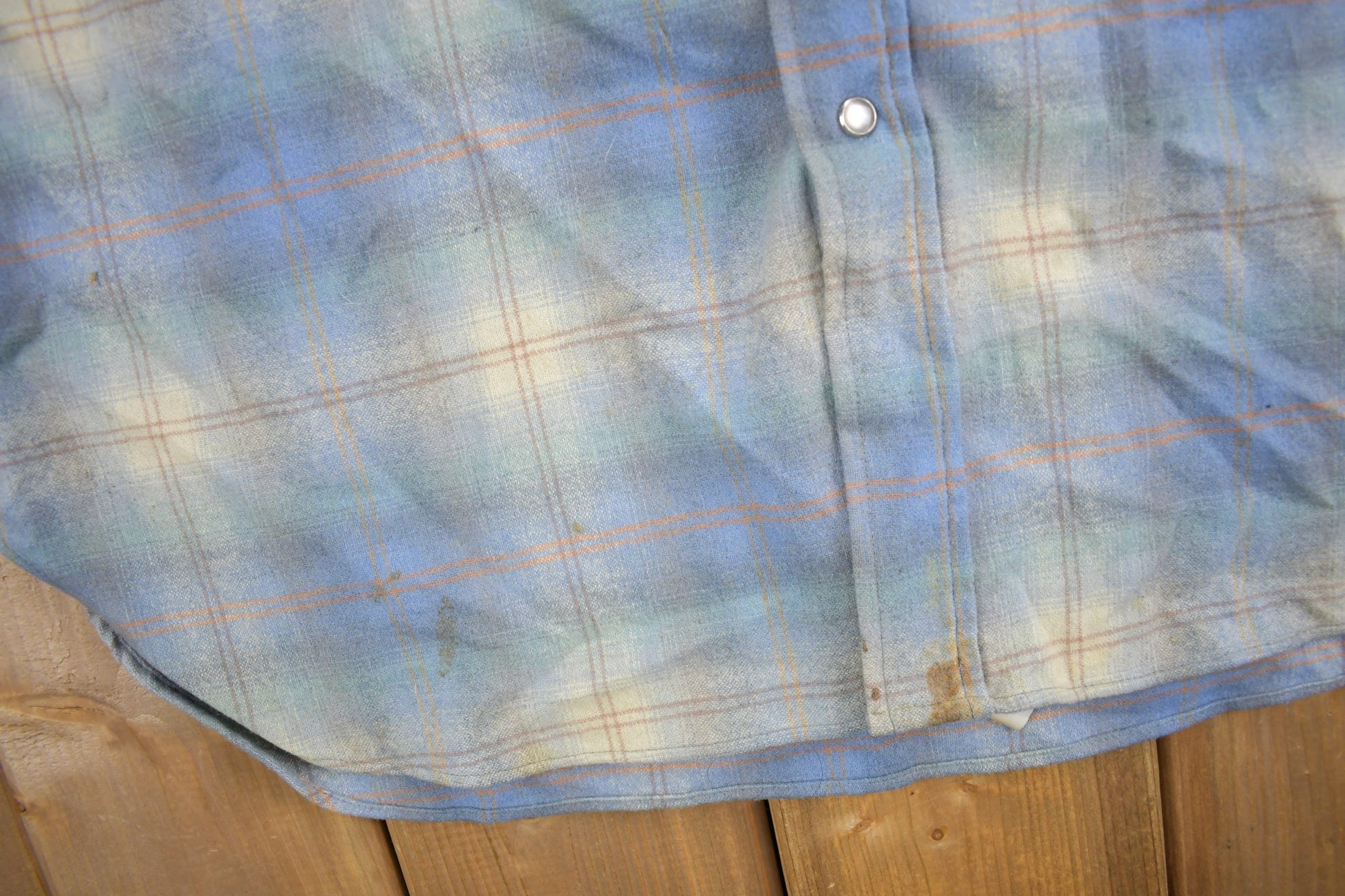 Vintage 1980s Pendleton High Grade Western Wear Plaid Button Up Shirt Men's XL from propervintagecanada