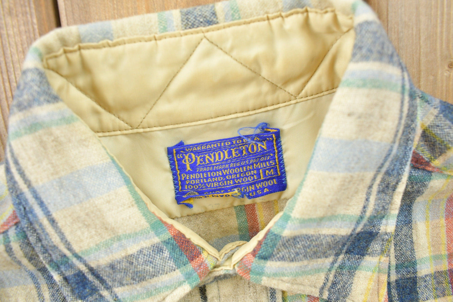 Vintage 1980s Pendleton Plaid Button Up Shirt Men's Medium from propervintagecanada