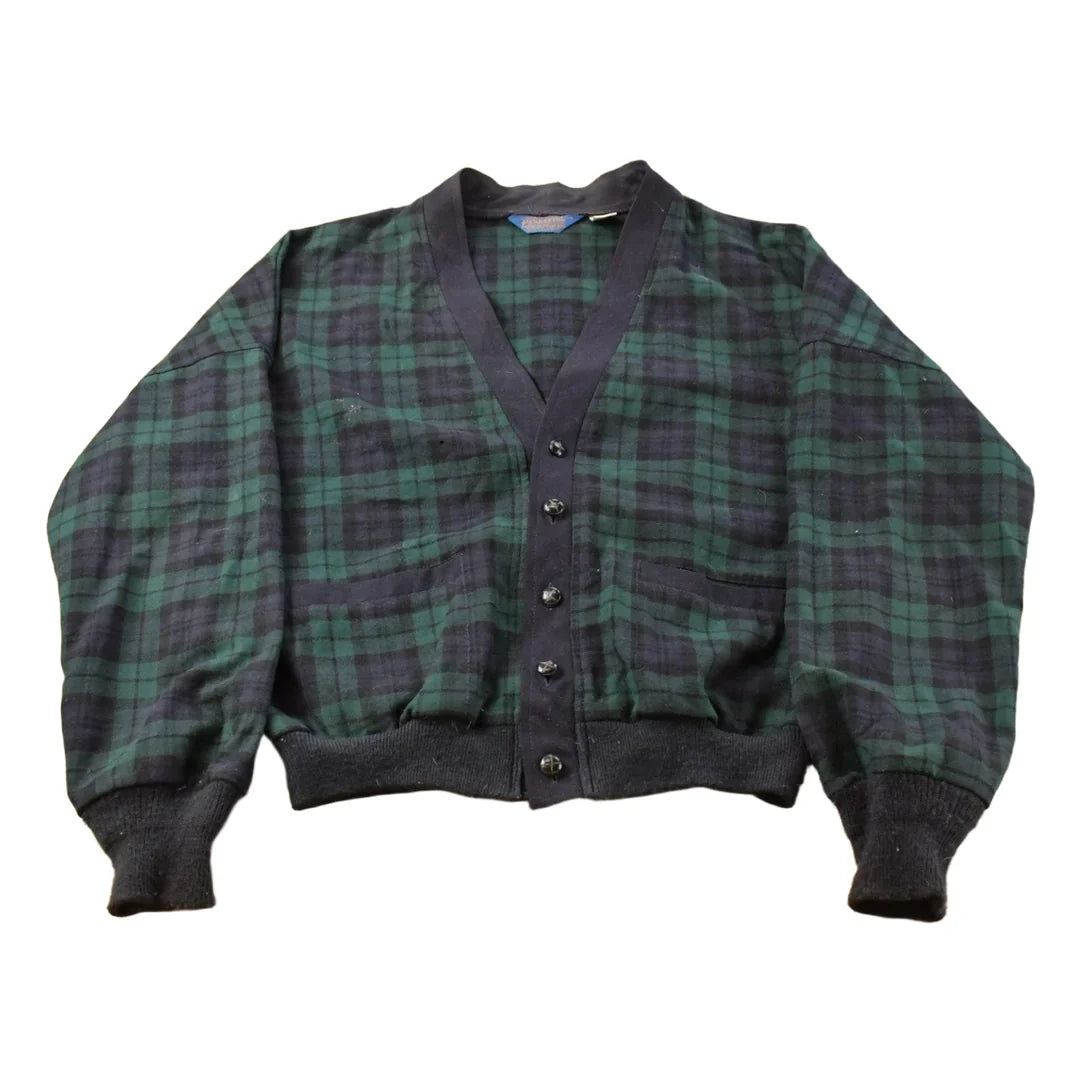 Vintage 1980s Pendleton Wool Cardigan Sweater Men's Medium from propervintagecanada