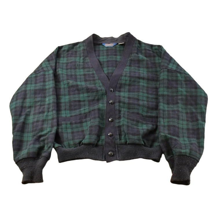 Vintage 1980s Pendleton Wool Cardigan Sweater Men's Medium from propervintagecanada