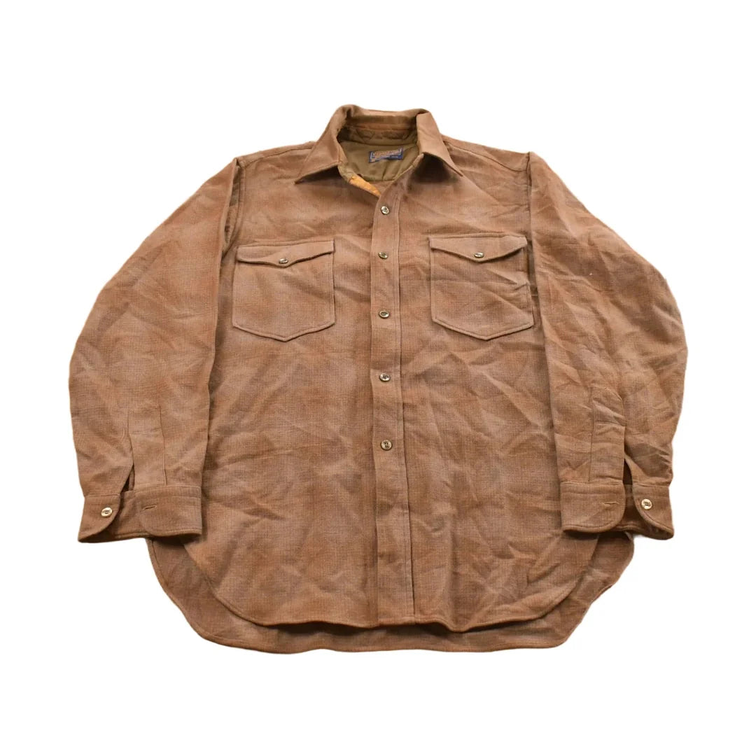 Vintage 1980s Pendleton Wool Flannel Button Up Shirt Men's L from propervintagecanada