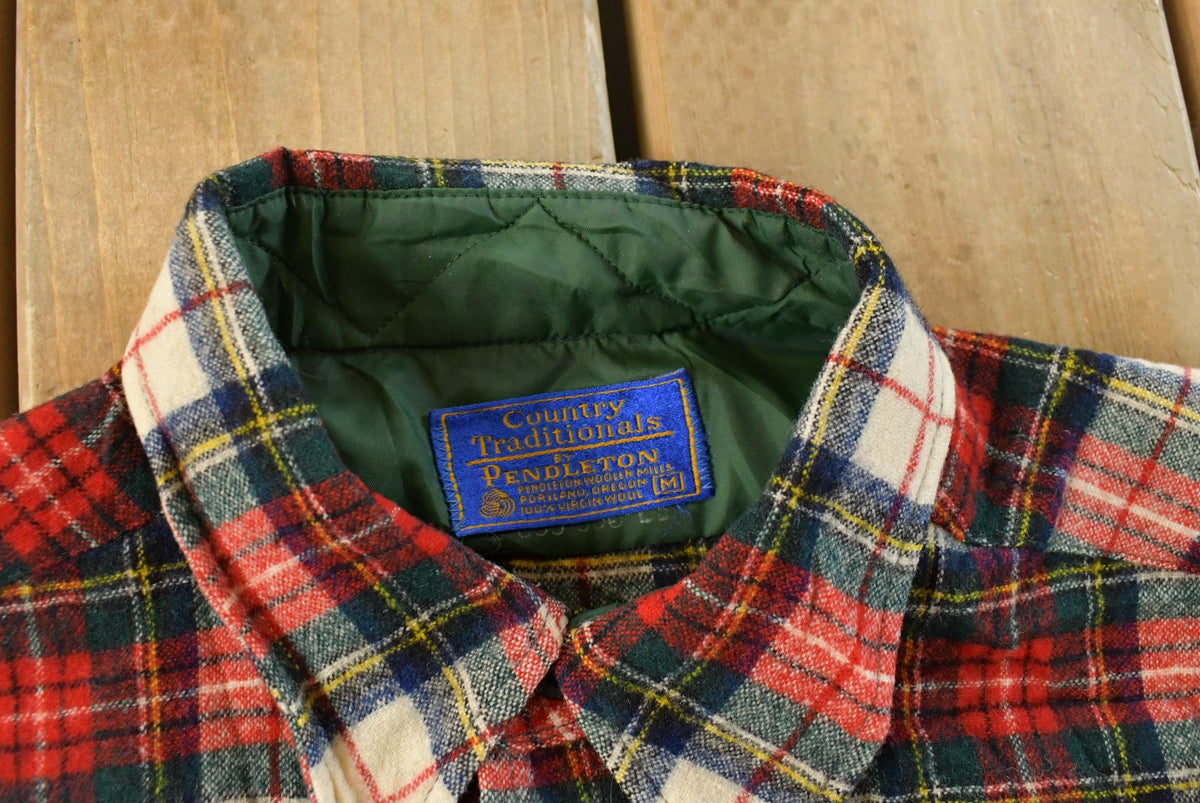 Vintage 1980s Pendleton Wool Flannel Button Up Shirt Men's M from propervintagecanada